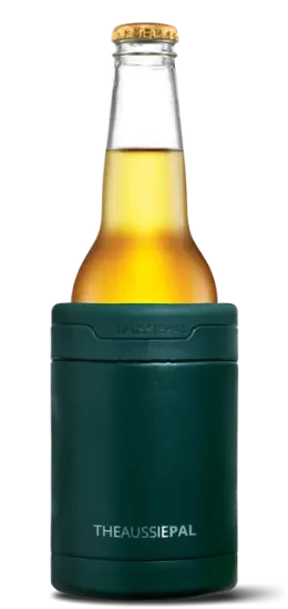 Stubby holder with a 330ml skinny bottle