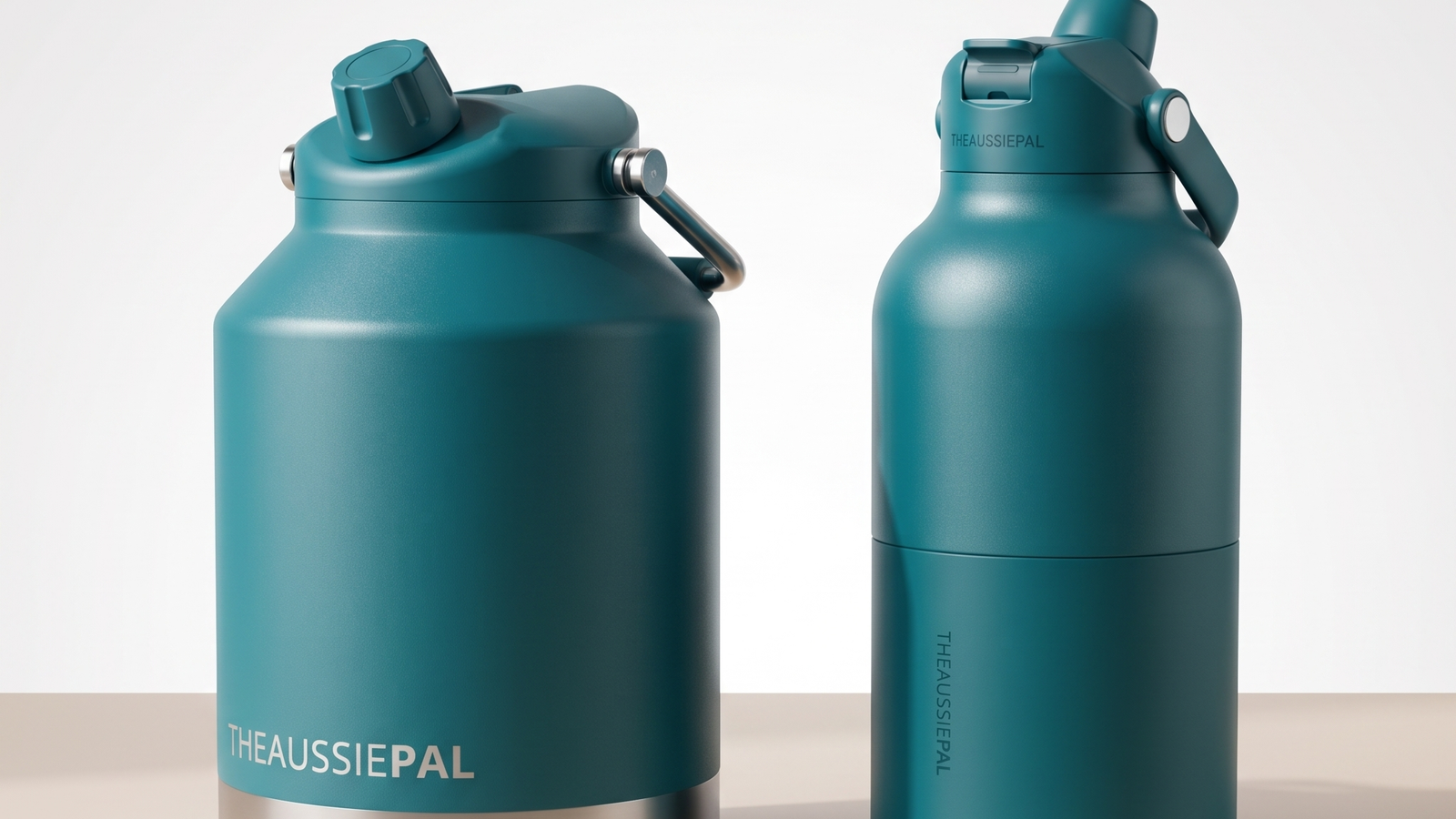 Aussie Pal 4L Hydro Jug beside the 2L bottle, same height