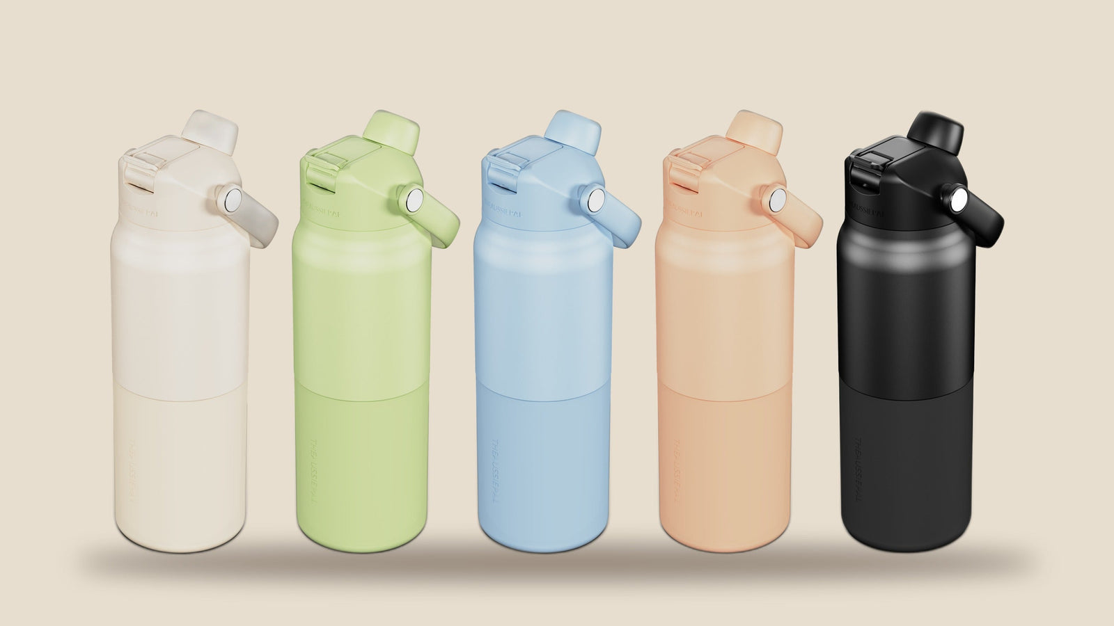 The Aussie Pal — premium insulated drink bottles in five colours for Aussie summers