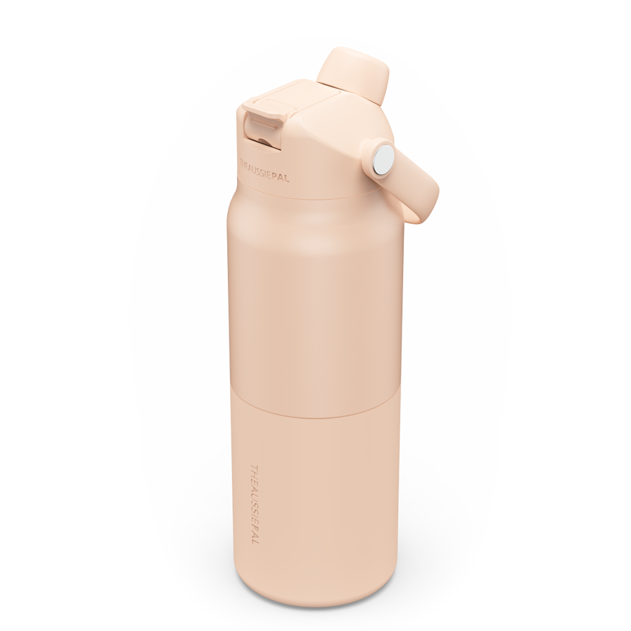 Insulated Bottle 1L in Coral