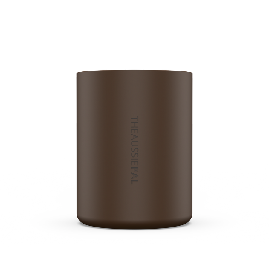 1L Bottle Silicone Grip in Chocolate