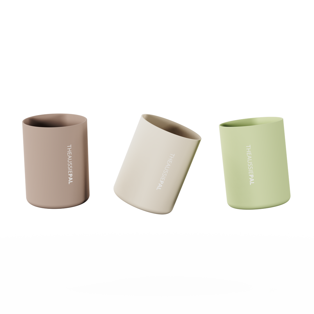 1L Silicone Grip Café Collection 3pk
