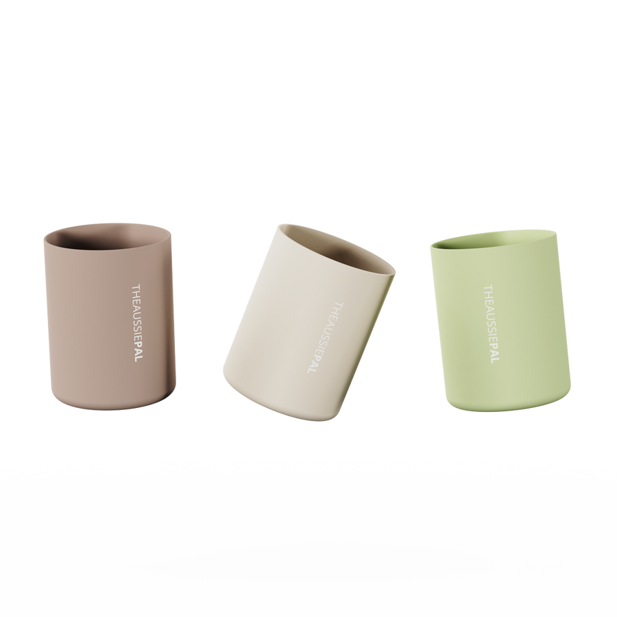 1L Silicone Grip Café Collection 3pk