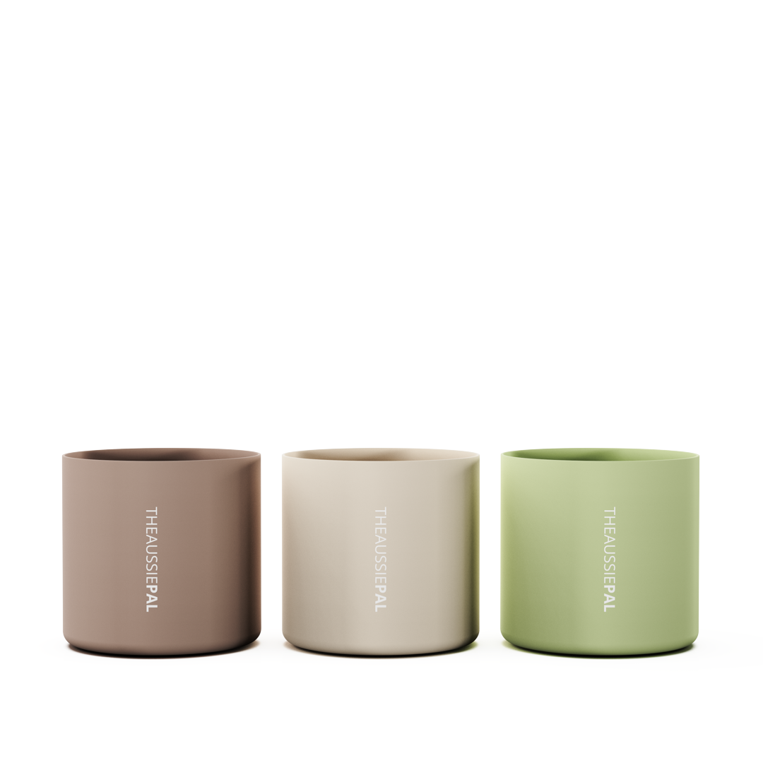 2L Silicone Grip Café Collection 3pk